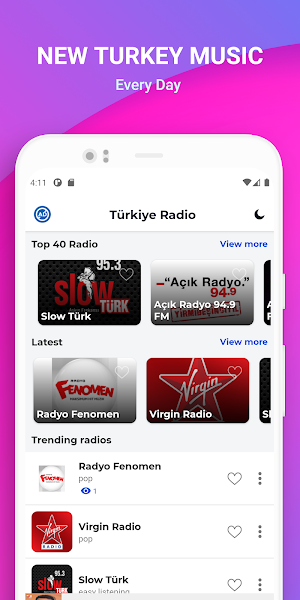 Türkiye Radyoları: Canlı Türk Radyo - Tüm Müzik Screenshot 3