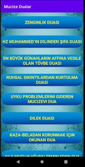 Mucize Dualar Screenshot 1