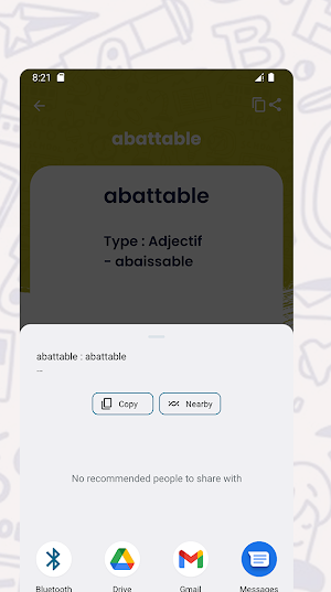 Dictionnaire Francais Synonyme Screenshot 3