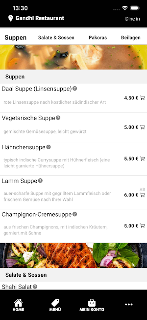 Gandhi Restaurant Online Screenshot 2