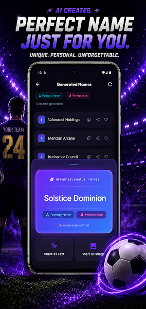 AI Fantasy Football Names Screenshot 2