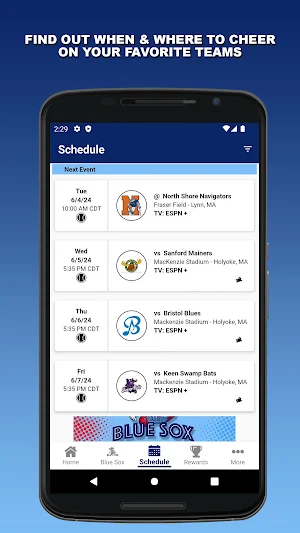 Valley Blue Sox Screenshot 1