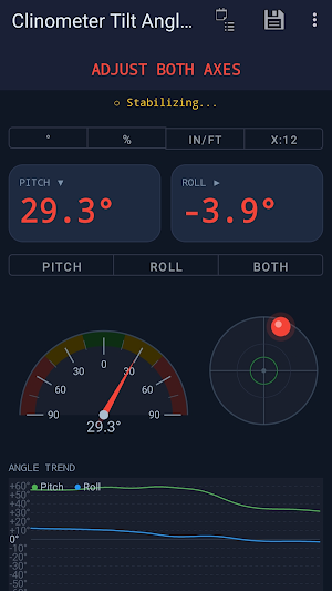 Clinometer Tilt Angle Meter Screenshot 1