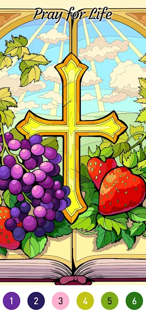 Bible Color Paint By Number Screenshot 2