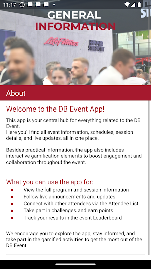 Life Fitness Events Screenshot 1