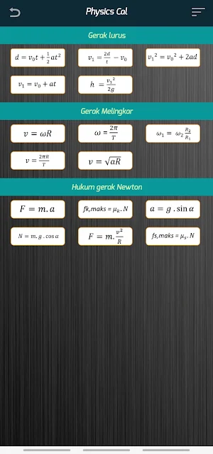 Physics Cal Screenshot 1
