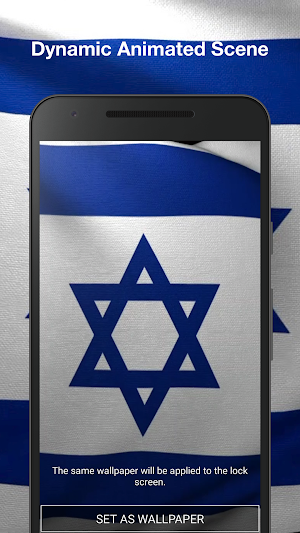 3D Israel Flag Live Wallpaper Screenshot 1