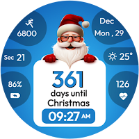Santa Xmas Countdown WatchFace