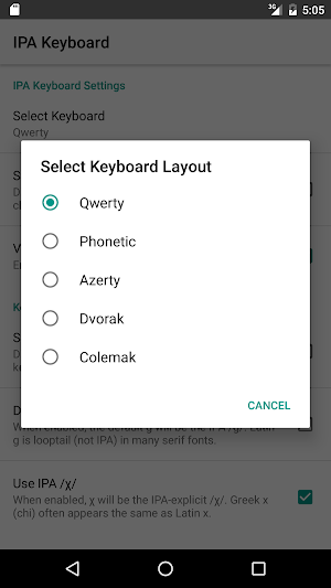 IPA Keyboard Screenshot 1