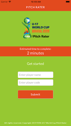 FIFA U17 World Cup Pitch Rater Screenshot 1