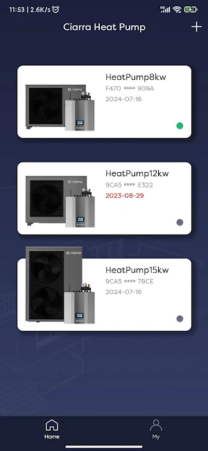 Ciarra Heat Pump Screenshot 1