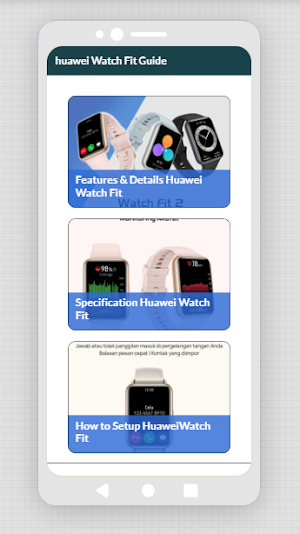 Huawei watch fit app hints Screenshot 0