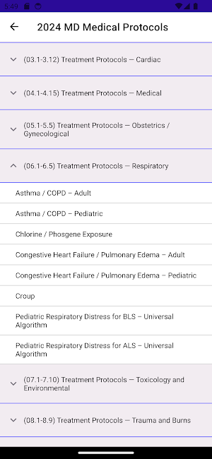 MD Medical Protocols for EMS Screenshot 3