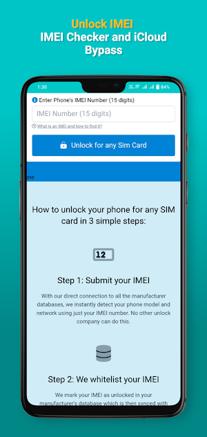 Unlock IMEI - Android & iPhone Screenshot 2