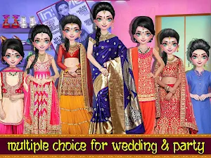 Big Fat Indian Wedding : Makeup and Dressup Games Screenshot 2