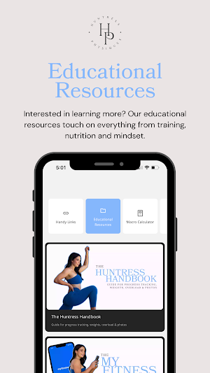 HUNTRESS PHYSIQUES APP Screenshot 3