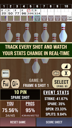 BowlSK - Bowling Score Keeper Screenshot 0