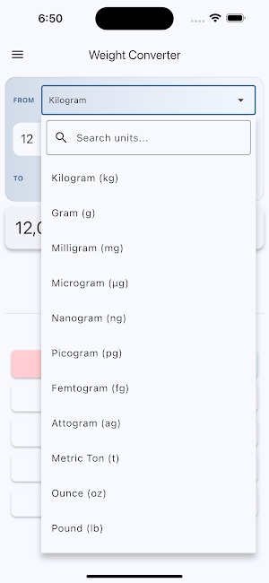 Weight Converter Screenshot 3