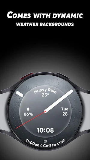 Analog Weather 3 - Watch face Screenshot 1