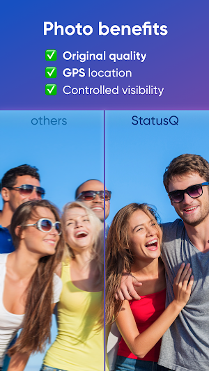 StatusQ: Share photos targeted Screenshot 1