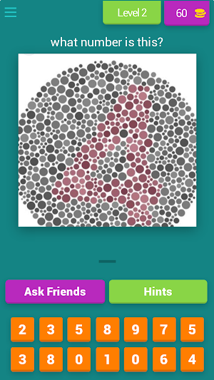 color blindness test Screenshot 2