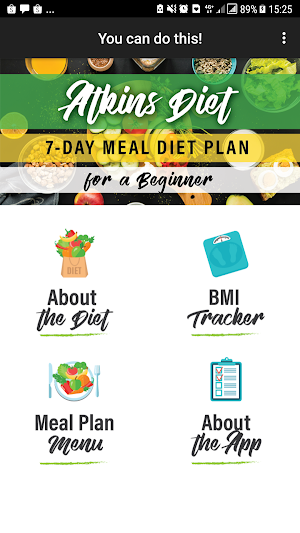 Atkins Diet: 7-Day Meal Diet P Screenshot 1