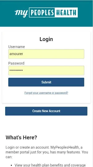 MyPeoplesHealth Screenshot 0