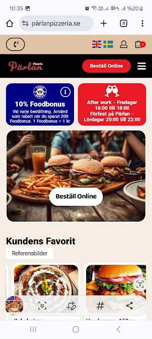Pärlan Pizzeria Screenshot 0