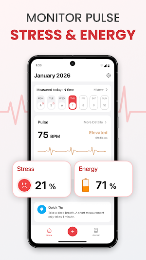 Pulsoro - Heart Rate Monitor Screenshot 2
