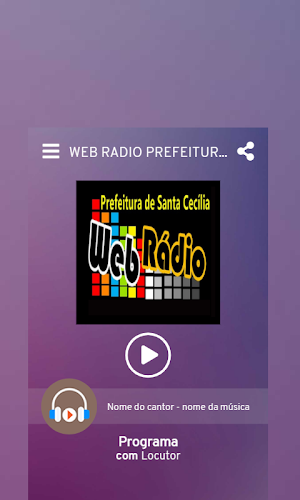 WEB RADIO PREFEITURA DE SANTA CECILIA Screenshot 0