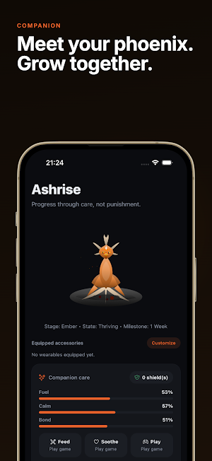 Ashrise - Sobriety Tracker Screenshot 1