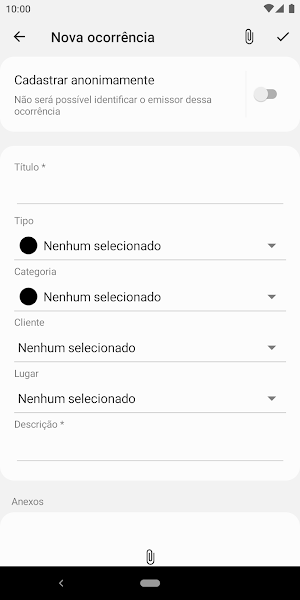 Qualiex Ocorrências Screenshot 1