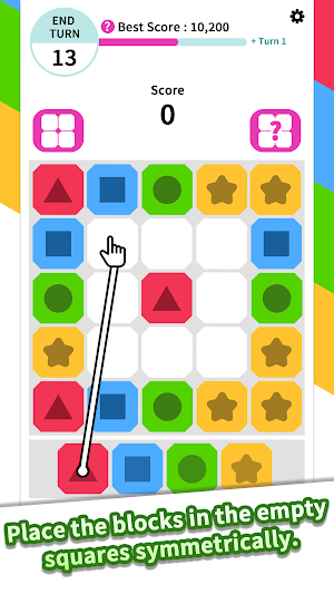 Square Puzzle : Symmetry Screenshot 1