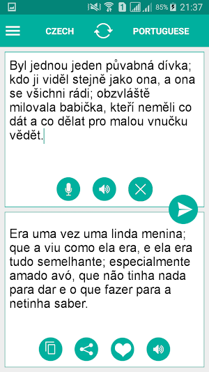 Czech Portuguese Translator Screenshot 1
