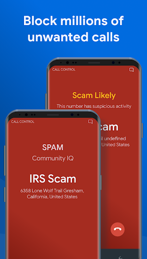 Call Control - SMS/Call Blocker. Block Spam Calls! Screenshot 1