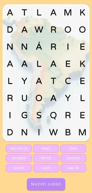 Word Search: Geography Screenshot 0