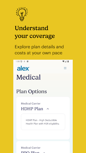 ALEX Home - My Benefits Hub Screenshot 2