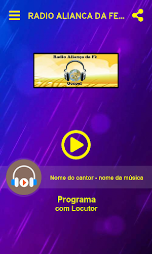 Radio Aliança da Fé Gospel Screenshot 0
