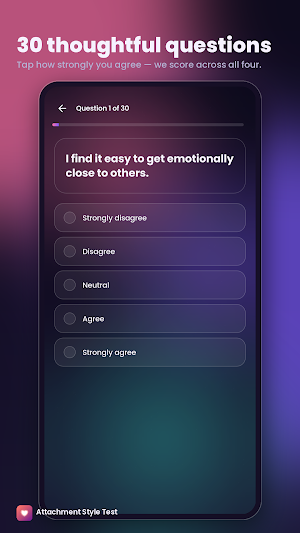 Attachment Style Test Quize Screenshot 3