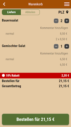 ABERNA Grillhaus Aschaffenburg Screenshot 1