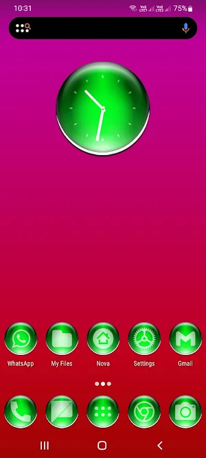 Green Pixl Glass Icon Pack Screenshot 0