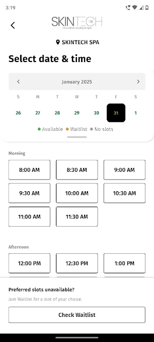 SKINTECH SPA Screenshot 2