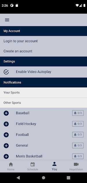 Georgetown Hoyas Screenshot 2