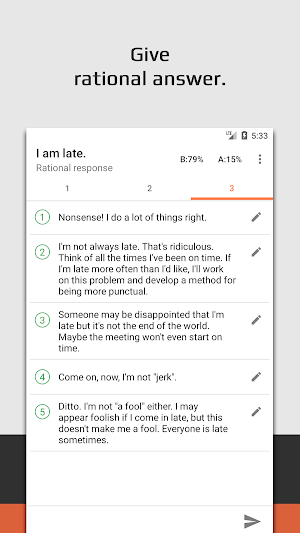 Cognitive Therapy: Three Columns Screenshot 3