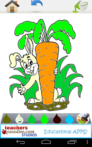 Easter Fingerpaint and Coloring Book Game Screenshot 2