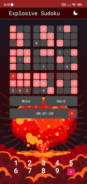 Explosive Sudoku Screenshot 1