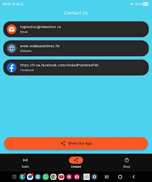 Ondes Positive FM Screenshot 1