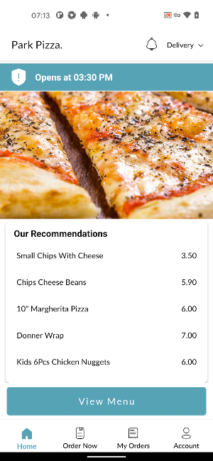 Park Pizza Screenshot 1