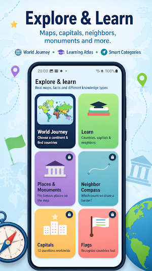 GeoQuest World Geography Quiz Screenshot 1