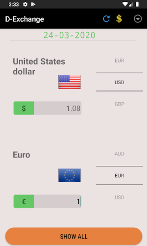 D-Exchange Currency Converter Screenshot 1